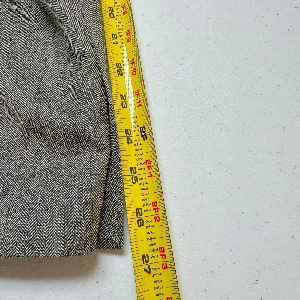 Lauren Ralph Lauren Blazer Mens 42L Gray Green Silk Wool Blend Sport Coat Jacket